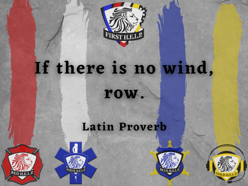 A meme for the latin provern, If there is no wind, row.